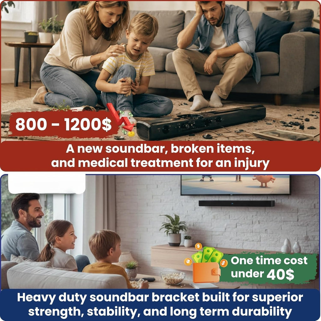 Universal Adjustable Soundbar Wall Mount
