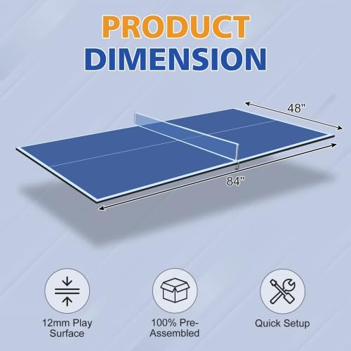 Foldable Ping Pong Conversion Top