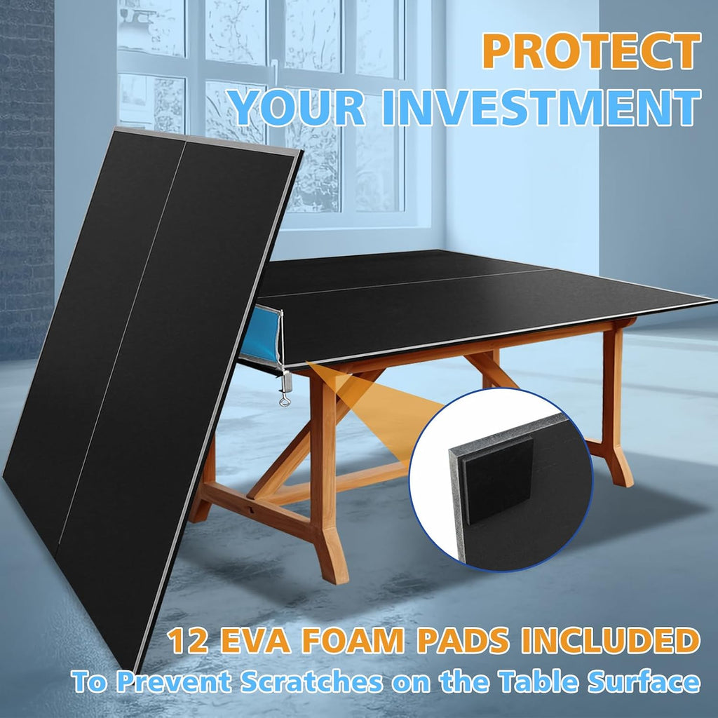Foldable Ping Pong Conversion Top For Pool Table