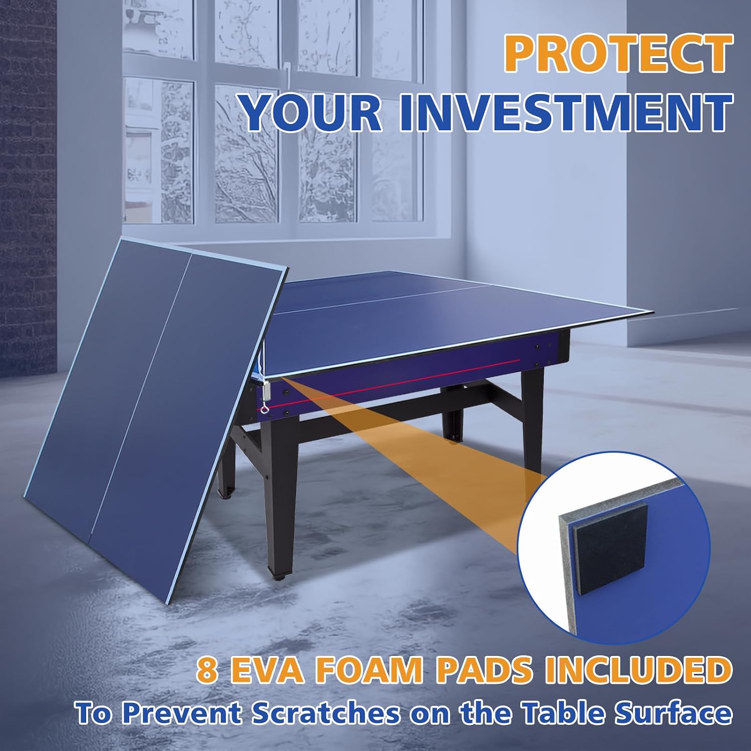 6×3FT Foldable Ping Pong Conversion Top