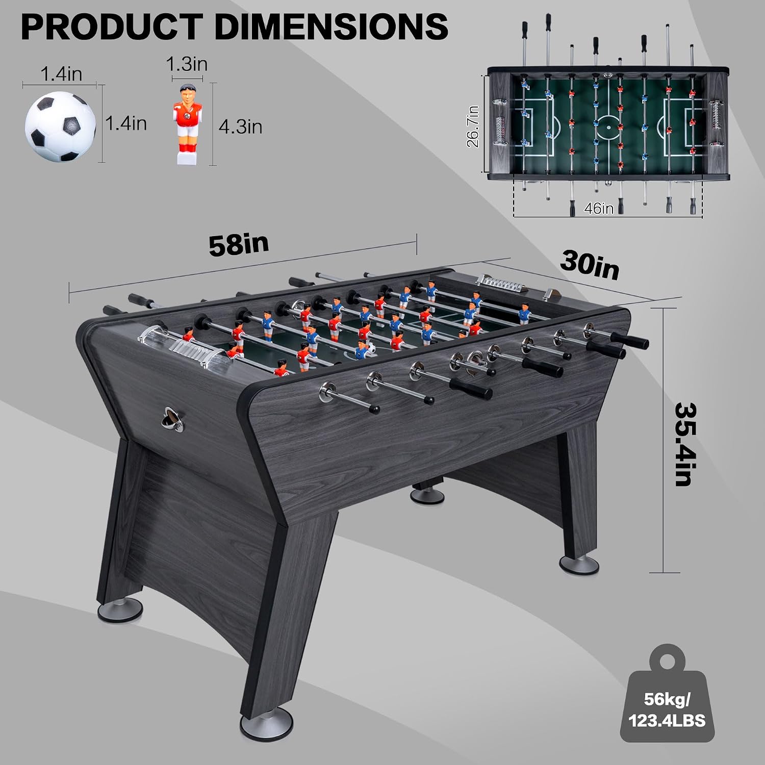 Competition Sized Foosball Table