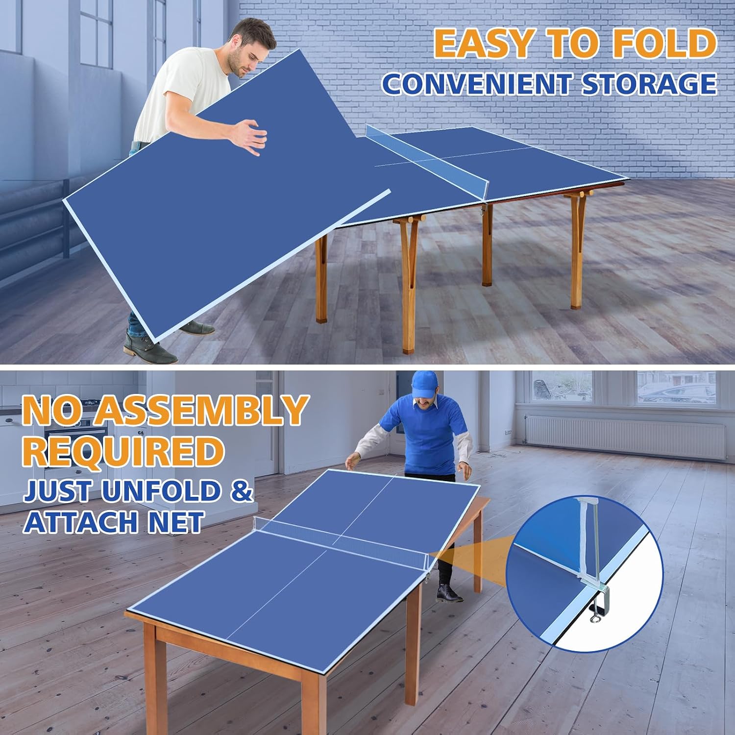 Adjustable Size Ping Pong Conversion Top For Pool Table