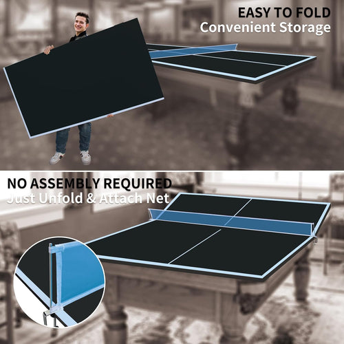 8×4ft Foldable Ping Pong Conversion Top