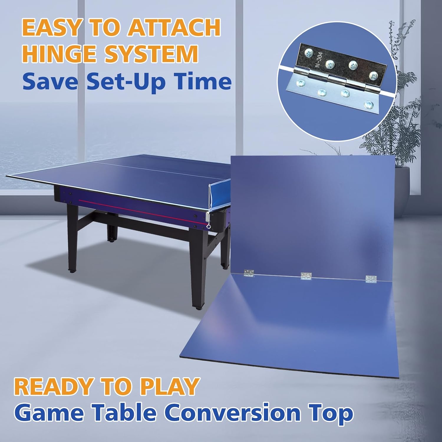 6×3FT Foldable Ping Pong Conversion Top