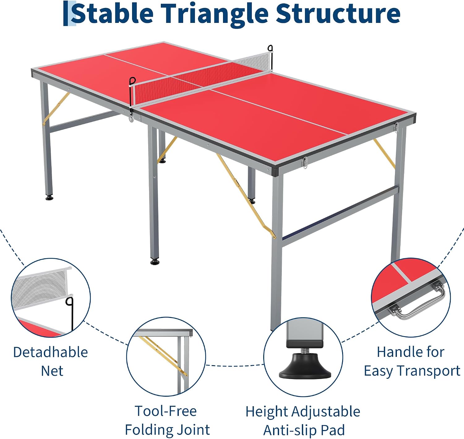 Portable Ping Pong Table Set