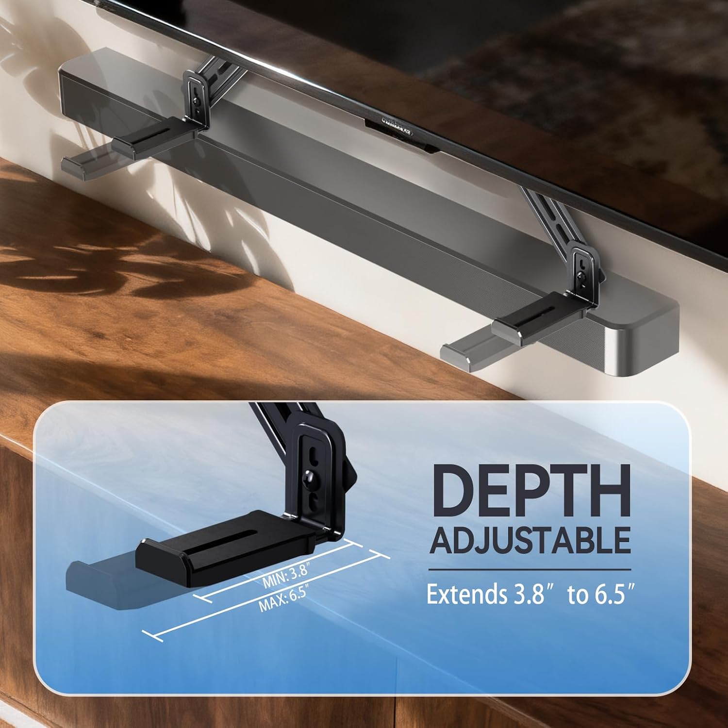 Depth Adjustable Soundbar Bracket