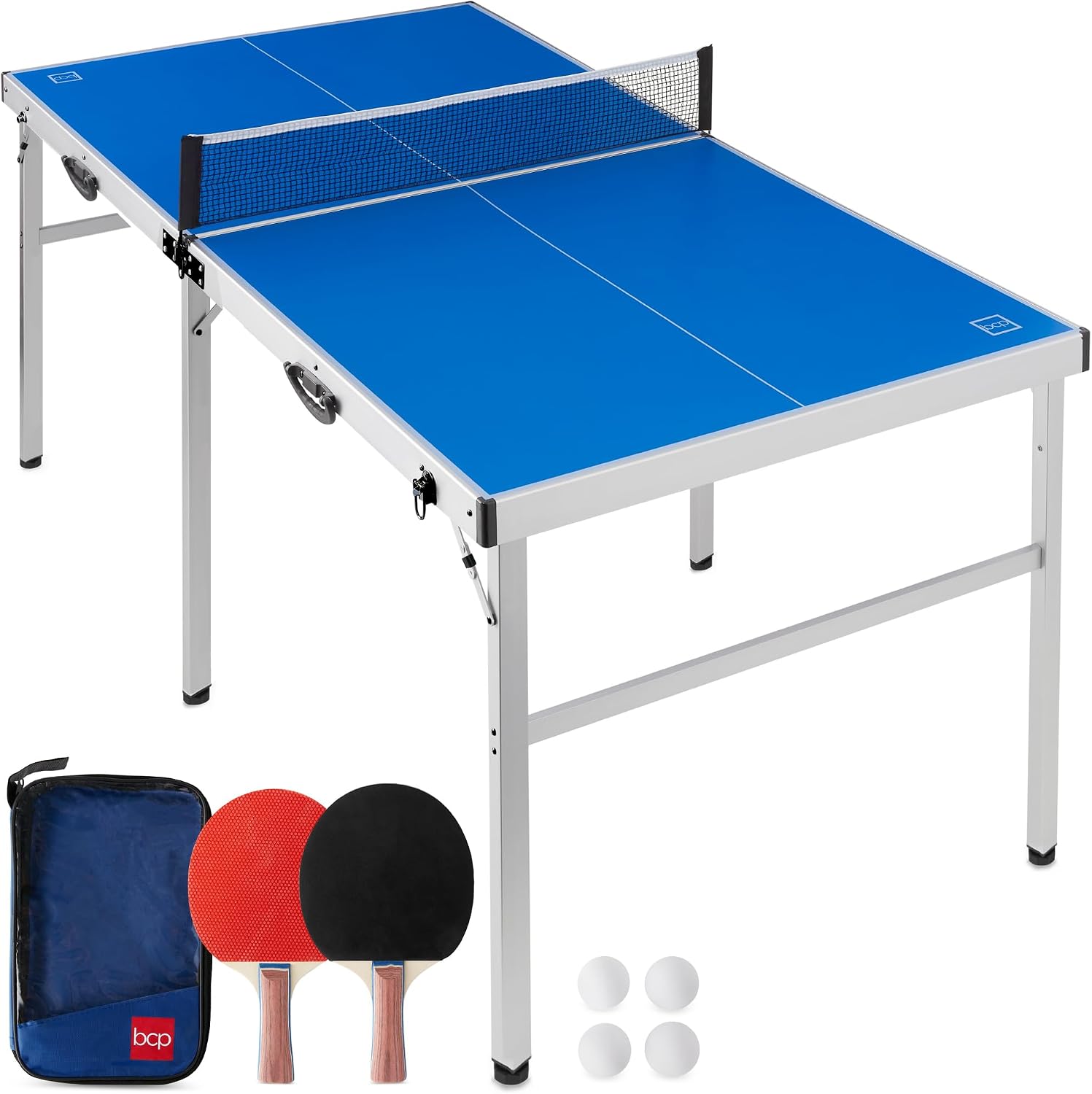 Best Choice Products Foldable Ping Pong Table Set