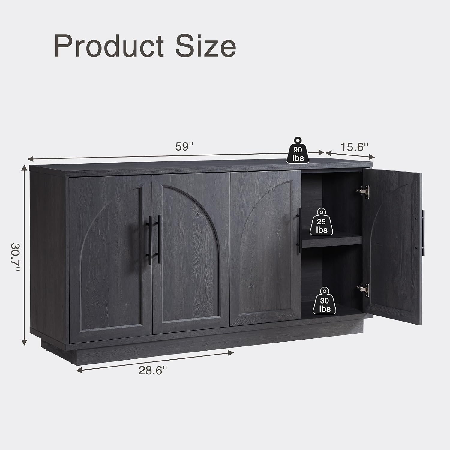 Arched Sideboard Buffet