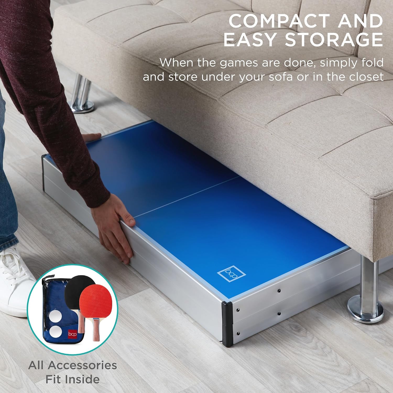 Best Choice Products Foldable Ping Pong Table Set