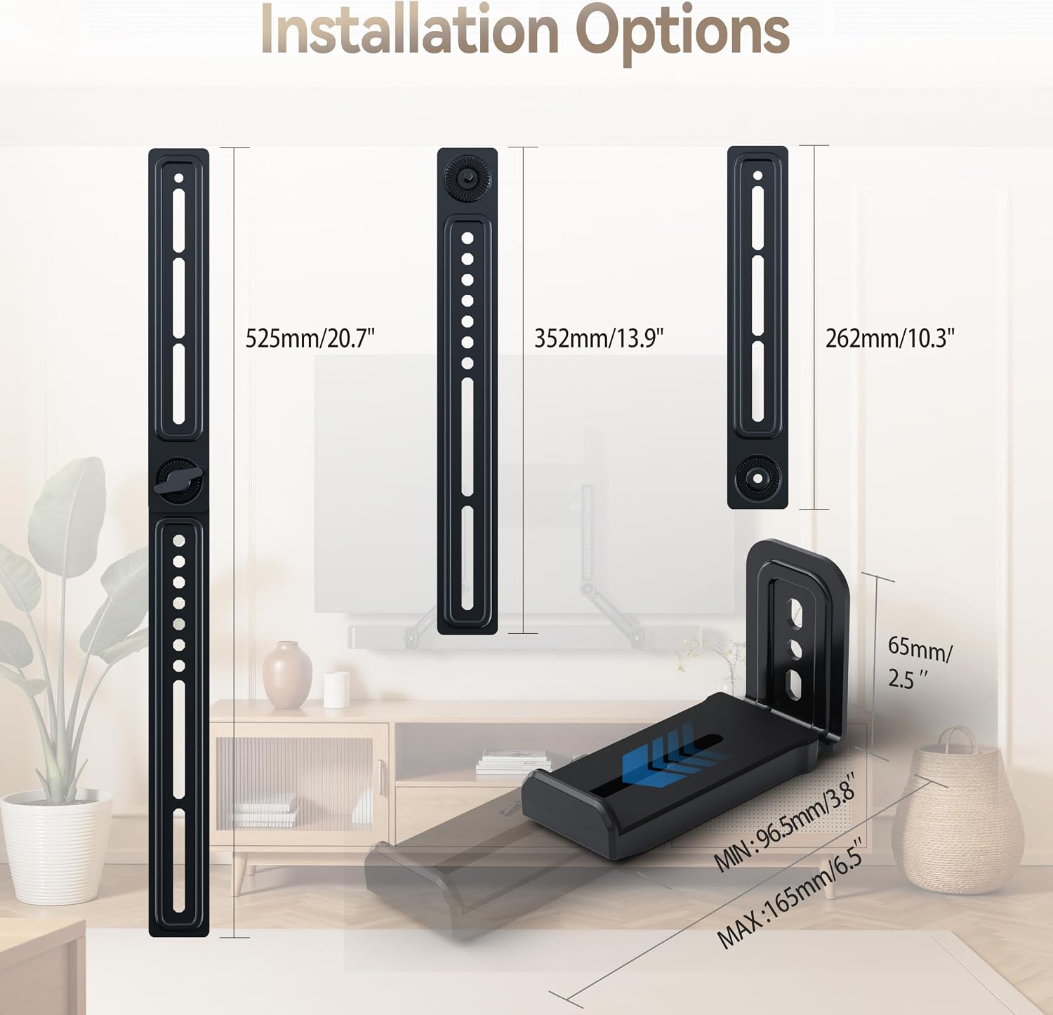 Depth Adjustable Soundbar Bracket
