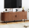 Mid-Century Fluted TV Stand