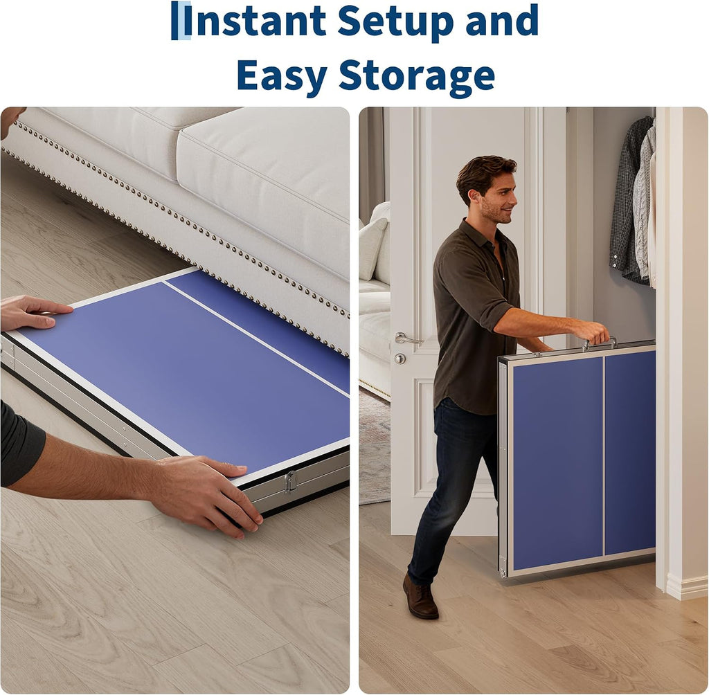 6x3ft Foldable Portable Ping Pong Table
