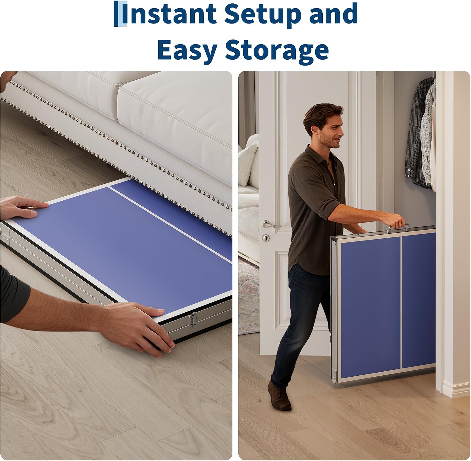 6x3ft Foldable Portable Ping Pong Table