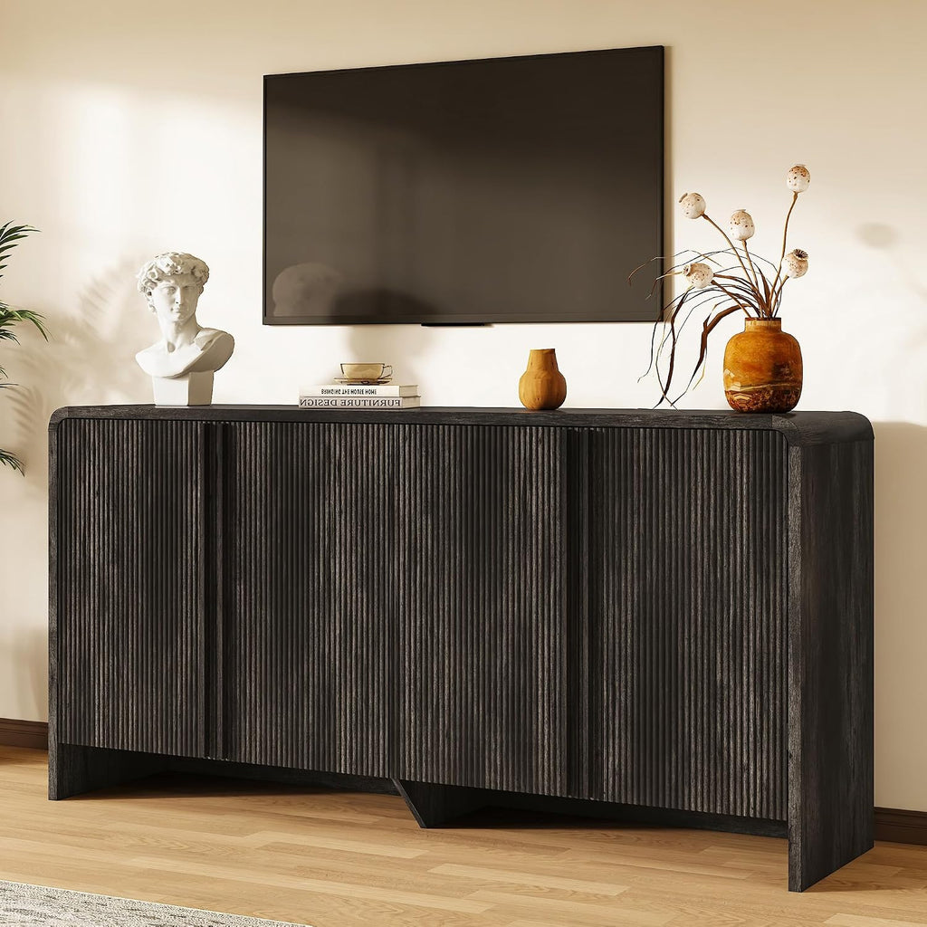 Modern Fluted TV Stand