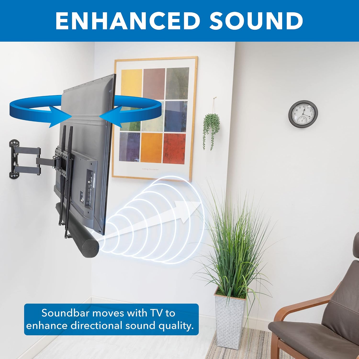 2-in-1 Universal Soundbar Bracket