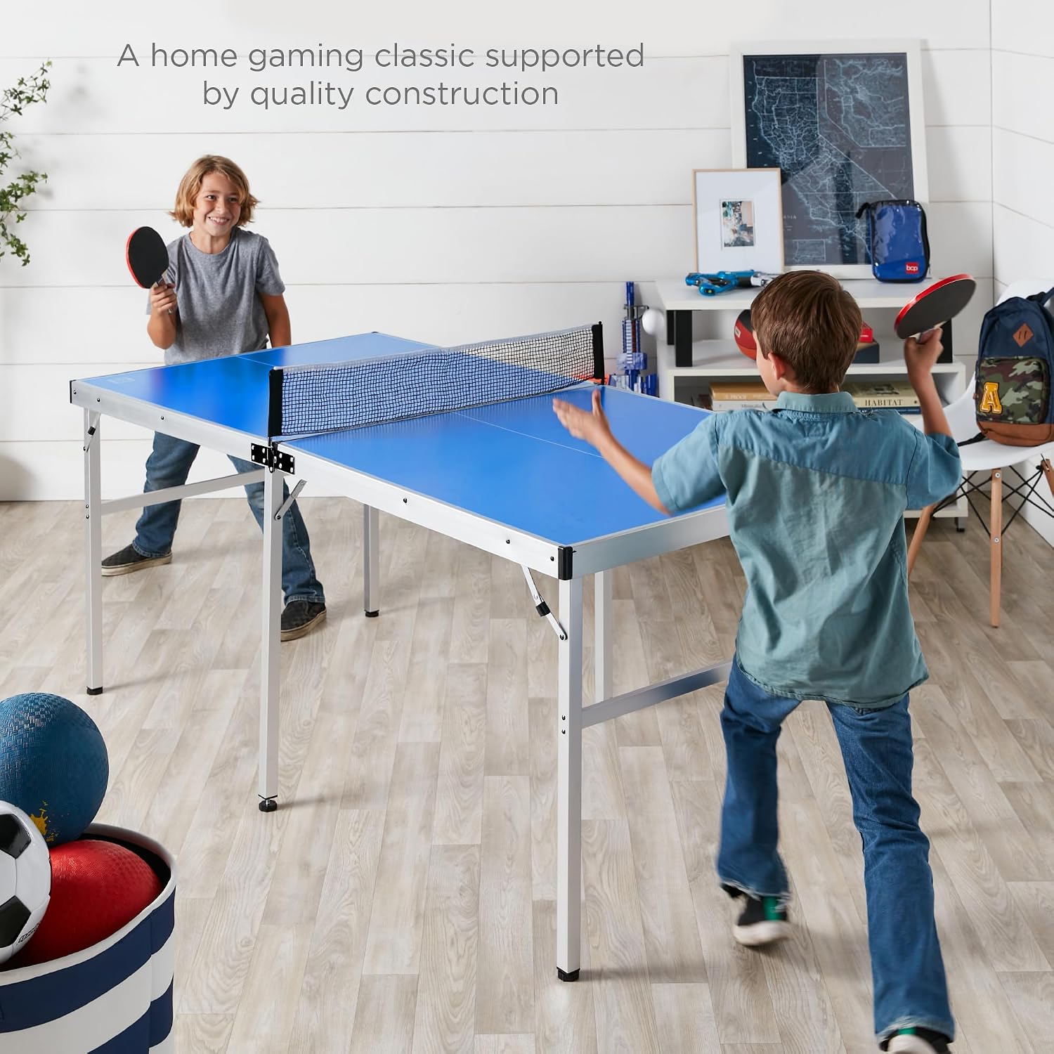 Best Choice Products Foldable Ping Pong Table Set