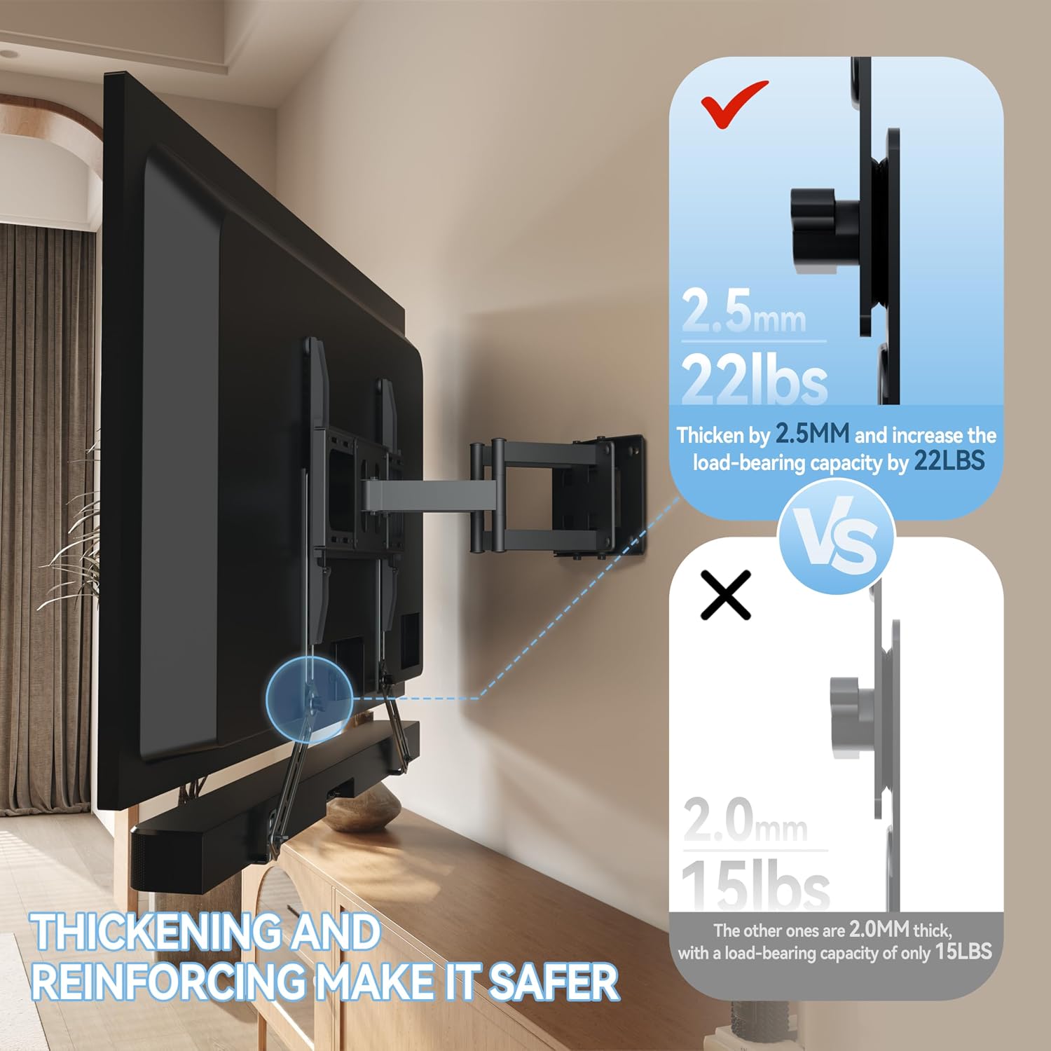 Depth Adjustable Soundbar Bracket