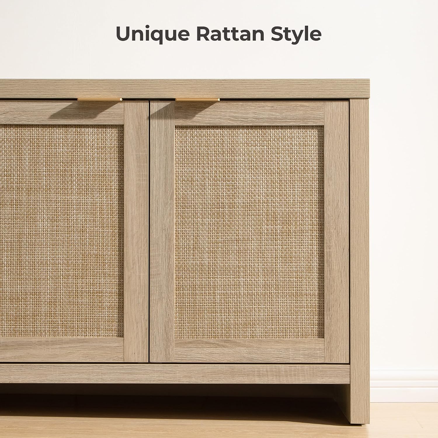Boho Rattan TV Stand
